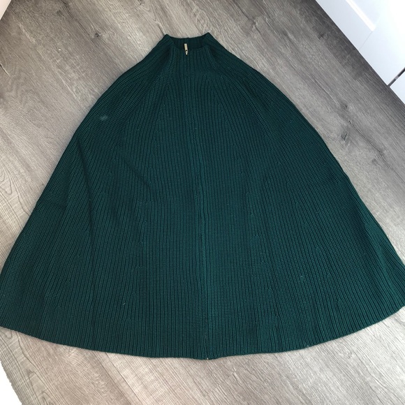 St. John Zip Knit Cape Emerald Green Small/Petit